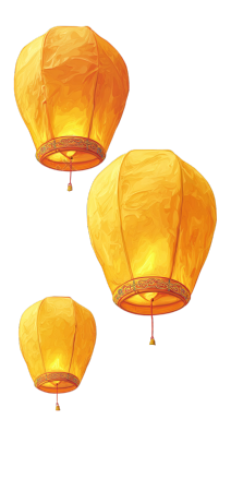 中秋节孔明灯插图