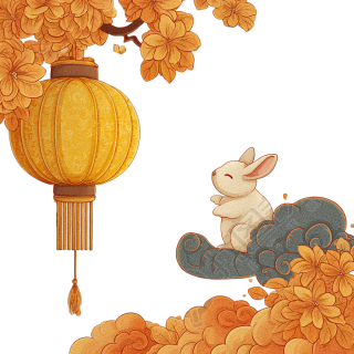金灯笼插画设计