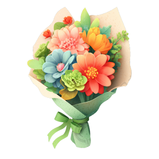 花束矢量插图