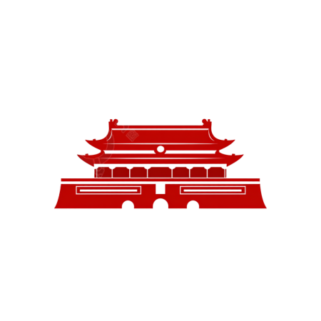 天安门国庆节元素