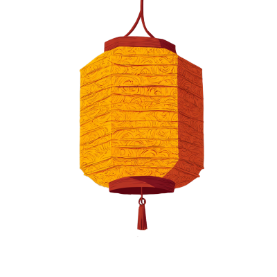 黄色灯笼可商用元素