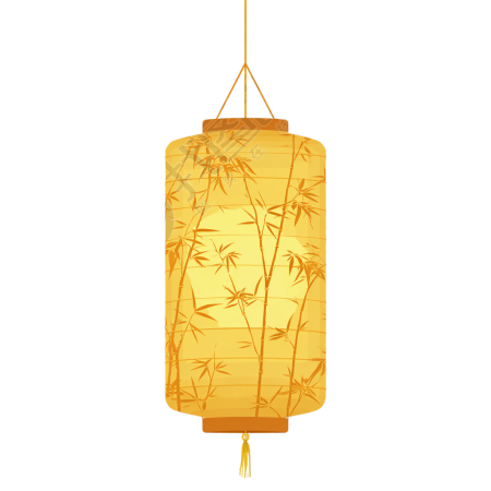 黄色灯笼可商用插画