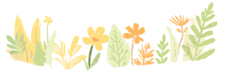 花朵草丛简单插图