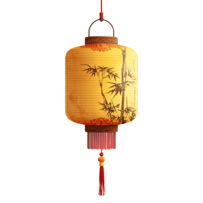 黄色灯笼可商用素材