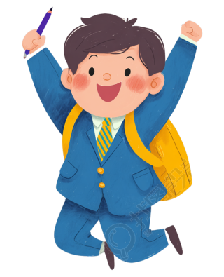 可爱校服男孩PNG