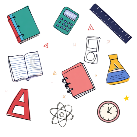 开学季学习用品插画