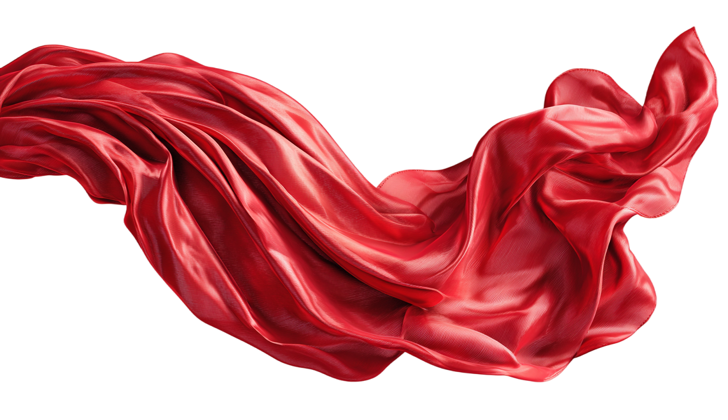 红丝带国庆节插画