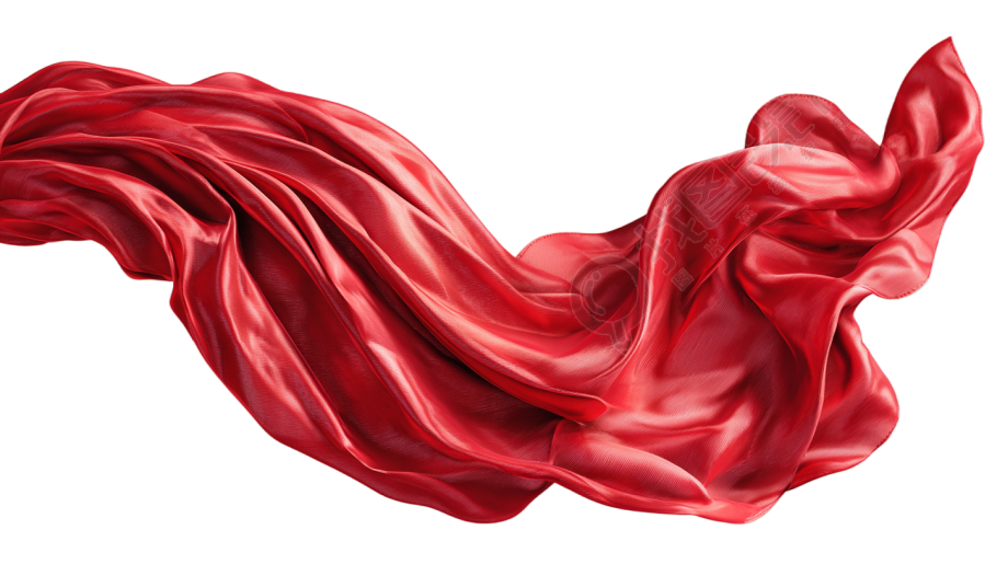 红丝带国庆节插画