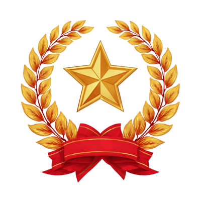 国庆节五角星插画
