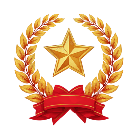 国庆节五角星插画