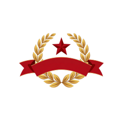 金星悬挂桂圆环的红丝带设计