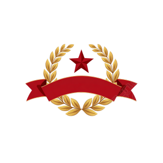 金星悬挂桂圆环的红丝带设计