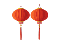 中国新年灯笼卡通设计