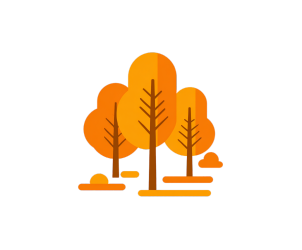 秋季树木矢量logo