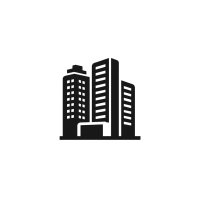 城市楼房简约插画