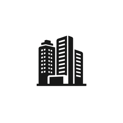 城市楼房简约插画