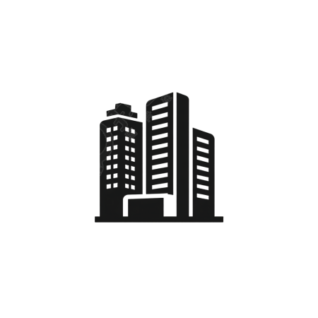 城市楼房简约插画