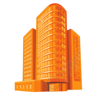 卡通动画建筑图标