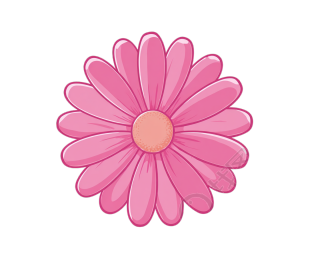 简约粉色花朵 Logo
