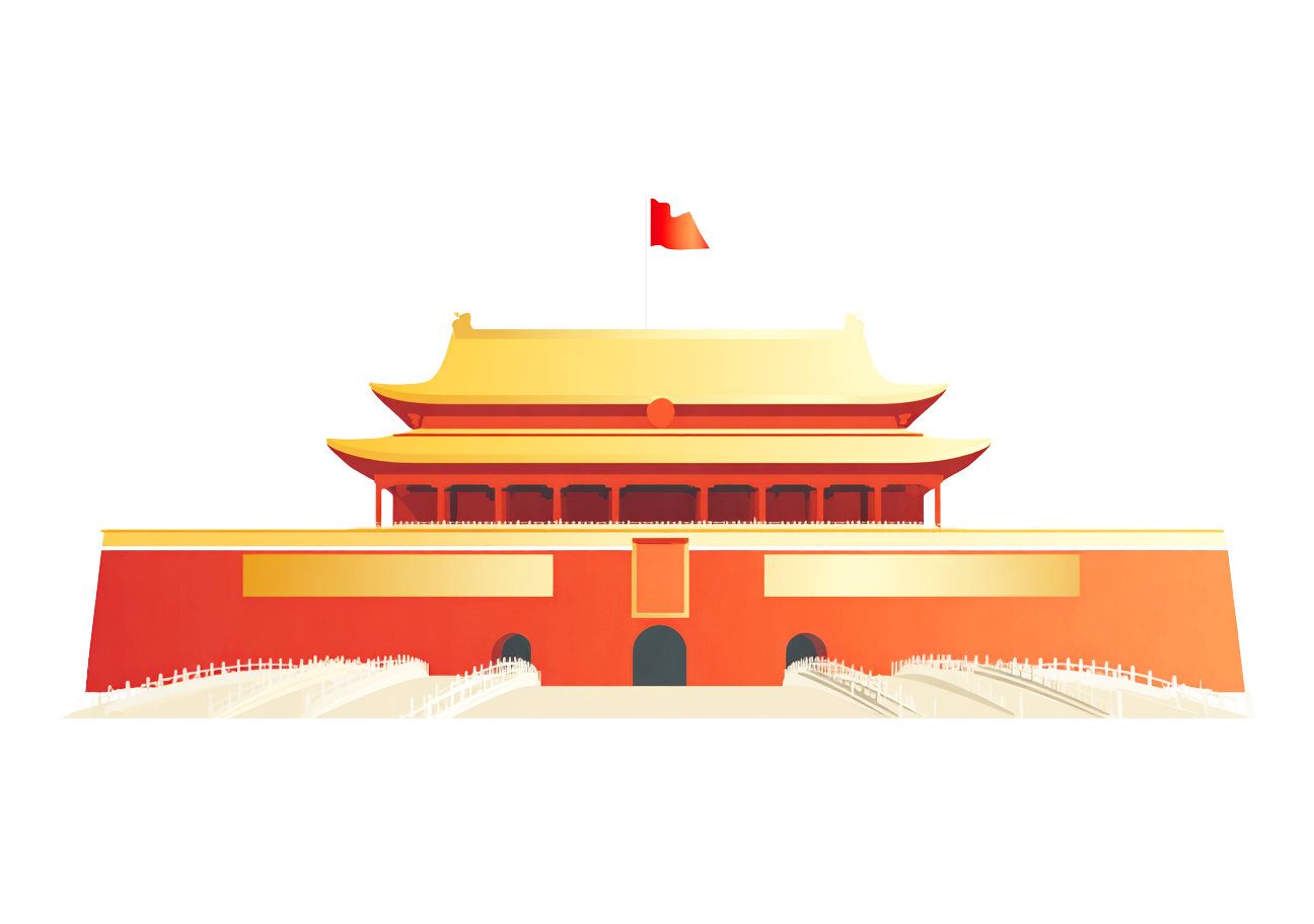 天安门广场矢量素材