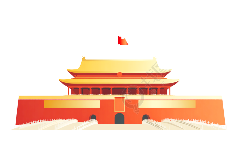 天安门广场矢量素材