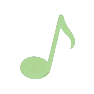 绿色音符图形素材