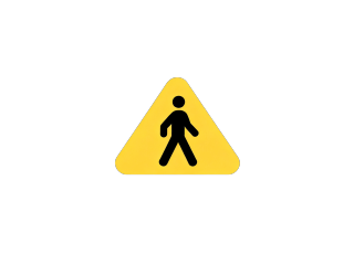 黄色警示三角形PNG