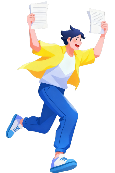 跳跃男子校园招聘元素