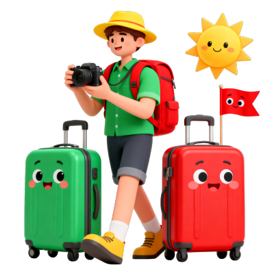 国庆节旅行商用素材