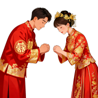 中国风婚礼插画
