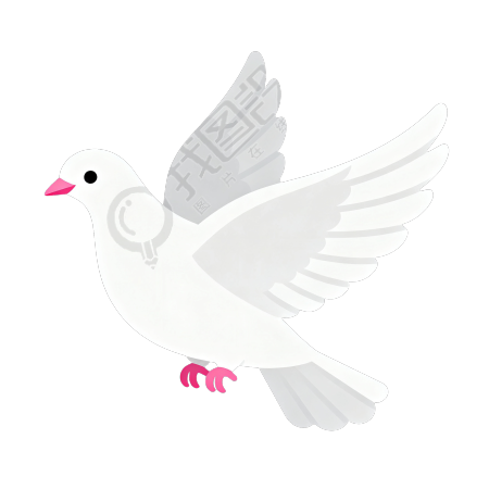 和平鸽飞翔元素