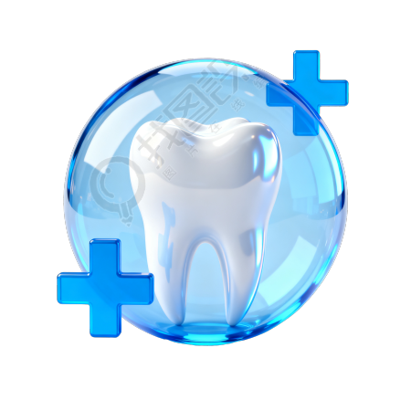 牙齿透明背景元素