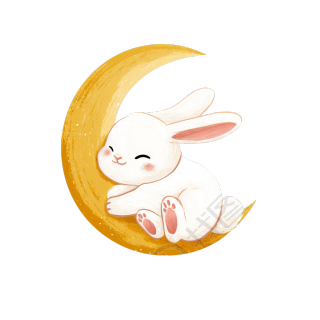 可爱兔子插图设计