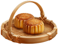 月饼竹编食品篮