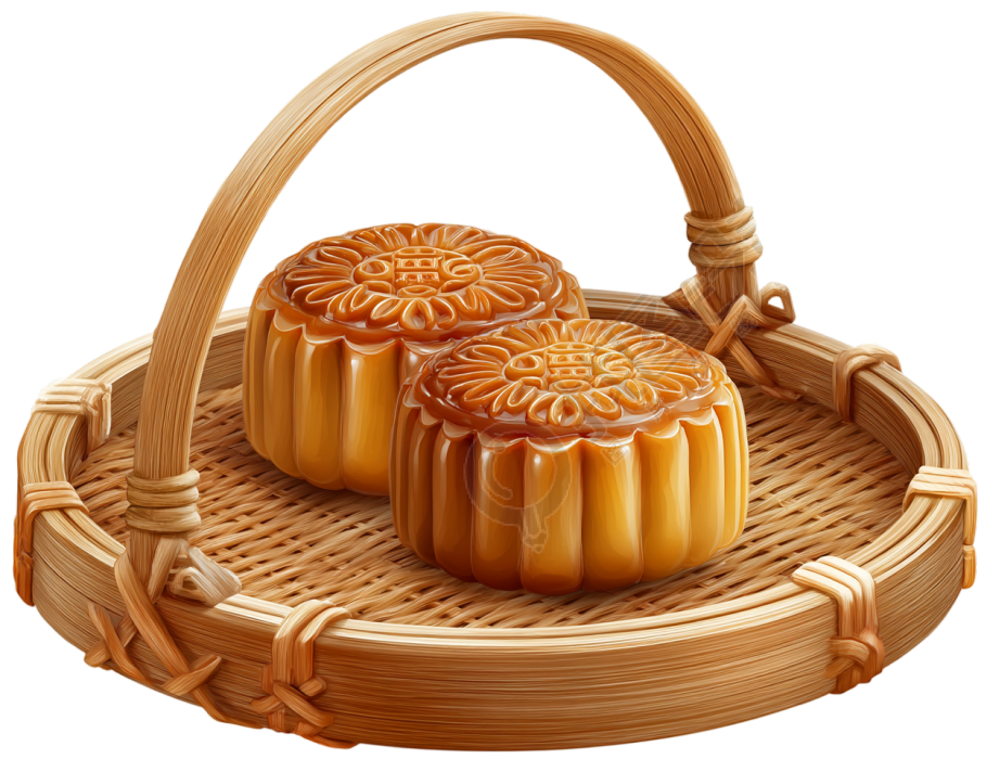 月饼传统美食元素