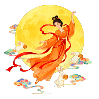 嫦娥中秋节主题插画