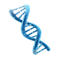 蓝色双螺旋DNA