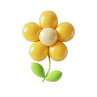 3D花卉黄色素材