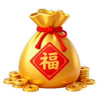 福袋PNG可商用插画