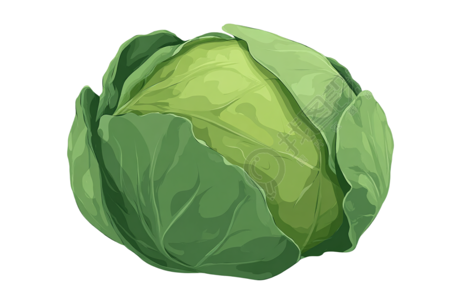 卡通甘蓝PNG插画
