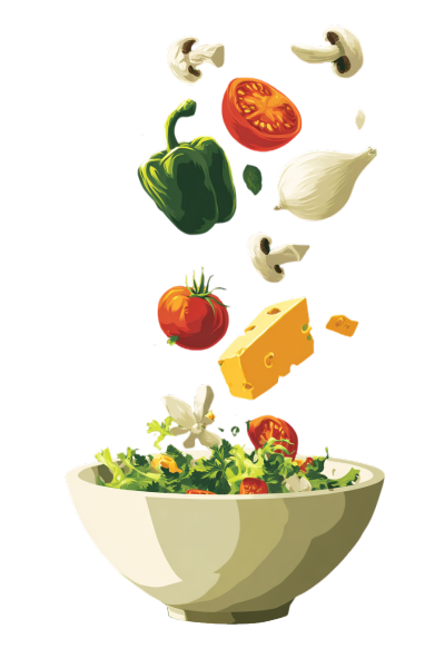 新鲜蔬菜沙拉插图