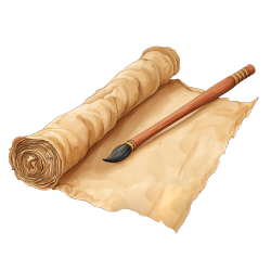 传统书法文化传承插画