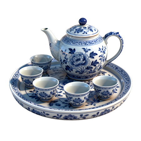 茶文化简约插画
