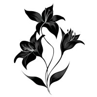 百合花矢量装饰元素