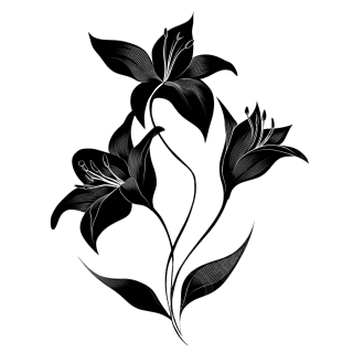 矢量百合花设计