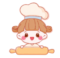 可爱小女孩手持美味华夫饼图形素材