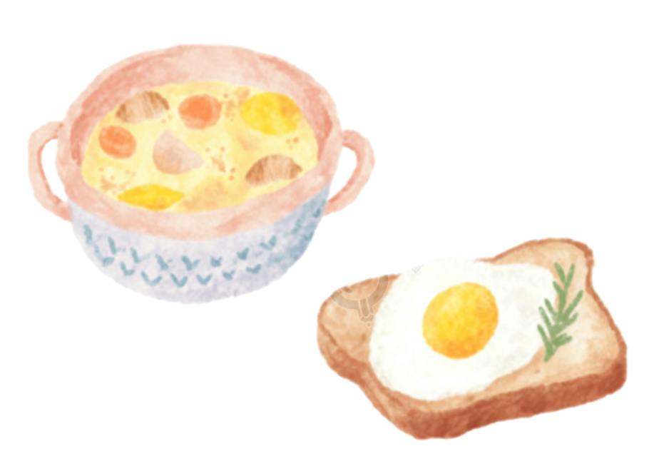 早餐煎蛋幼儿园食谱元素