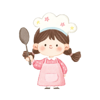 萌萌厨师小姑娘PNG素材