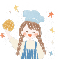 可爱小女孩手持美味华夫饼