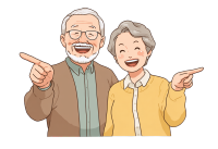 欢乐老夫妻插画